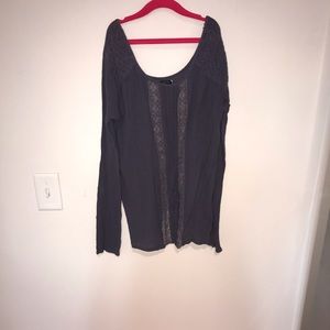 Long sleeve beach cover top